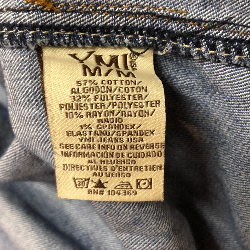 SOLD YMI distressed jean jacket - Picture 8 of 10